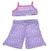 Purple Crochet Jumpsuit Set