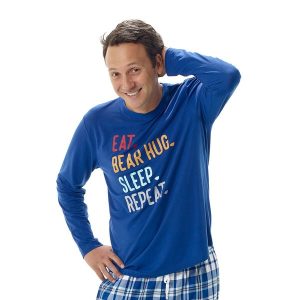 Pajama Shop™ Eat Sleep Repeat Top - Adult